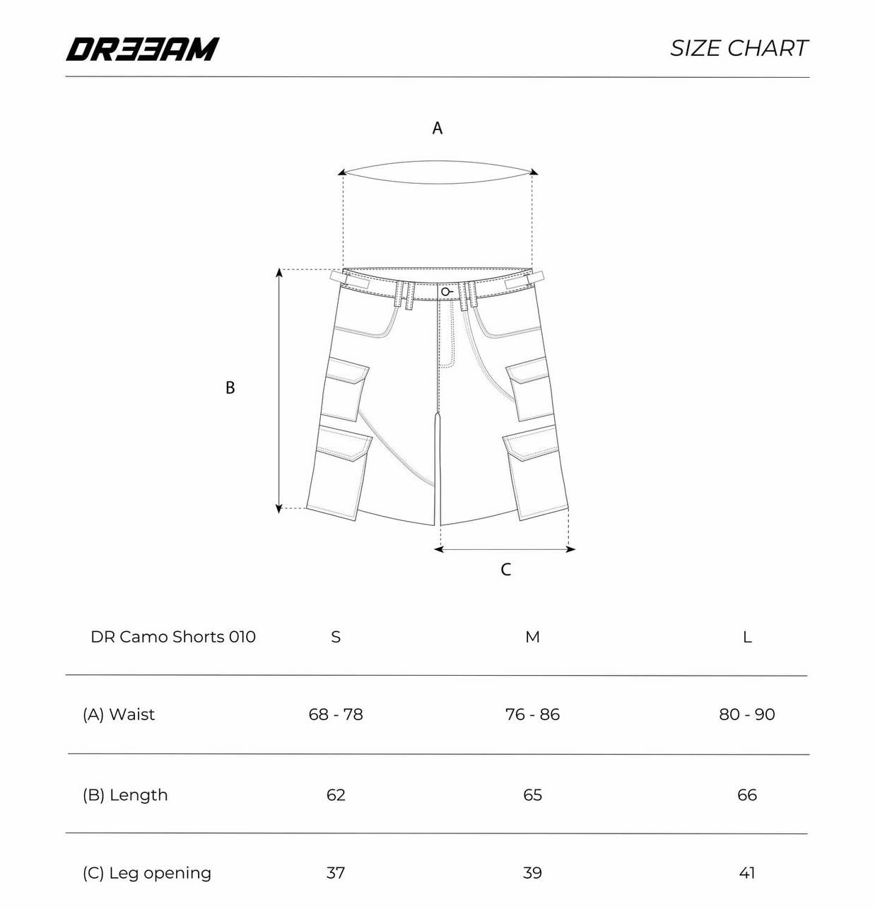 DREEAM CAMO SHORTS