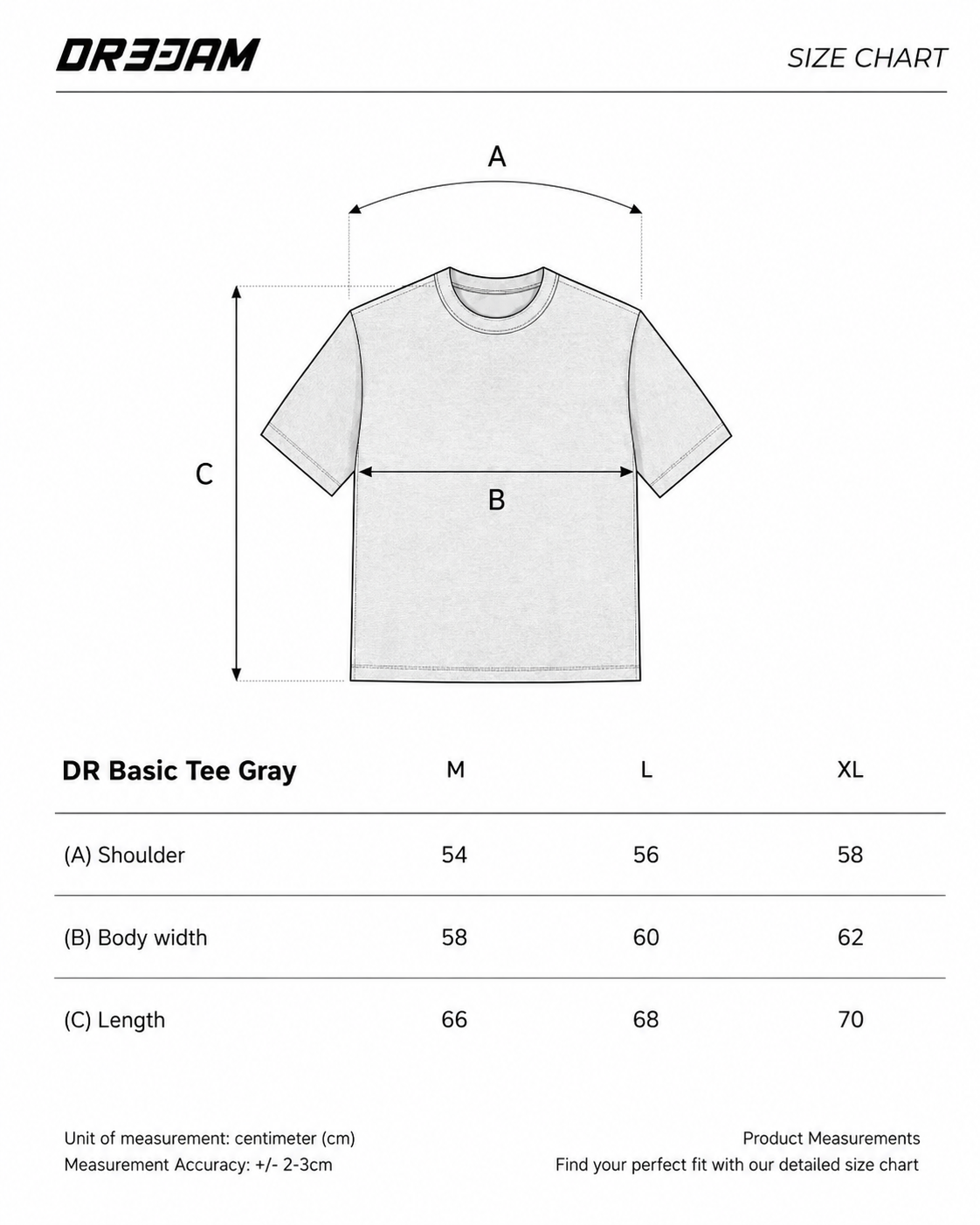 DR Basic Tee Gray