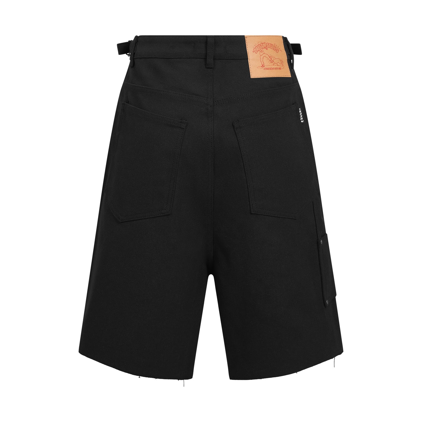 DR DOUBLE KNEE SHORTS BLACK