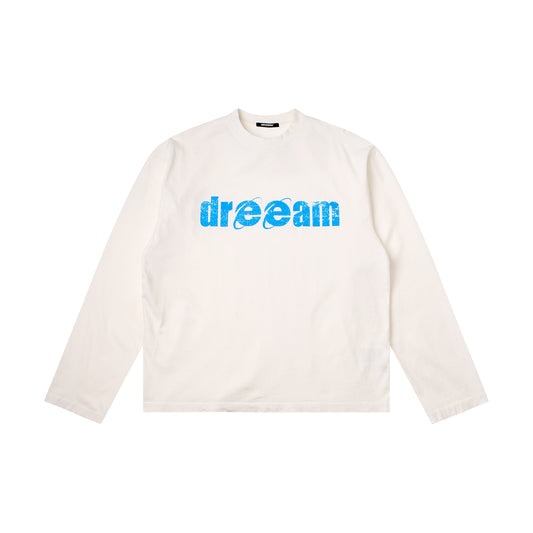 DR E Logo Longsleeves Oversize White