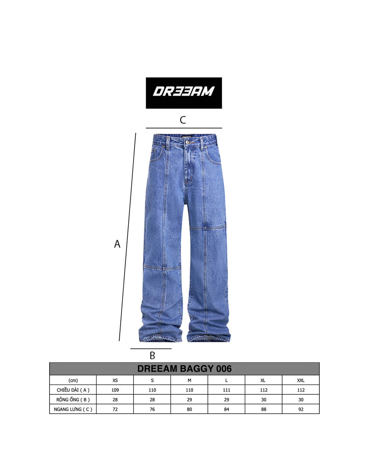 DREEAM BAGGY 006 BLUE
