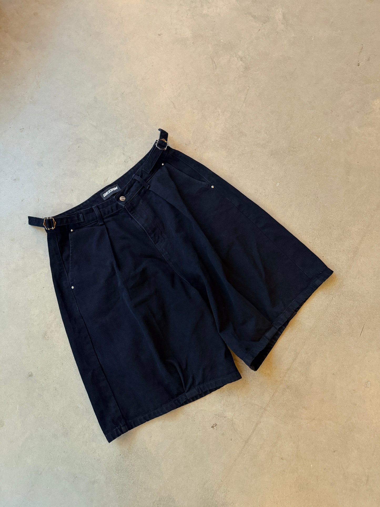 Dr Wide Leg Short Black
